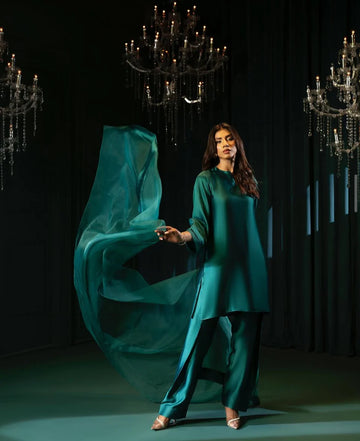 Farshi Shalwar kameez Green