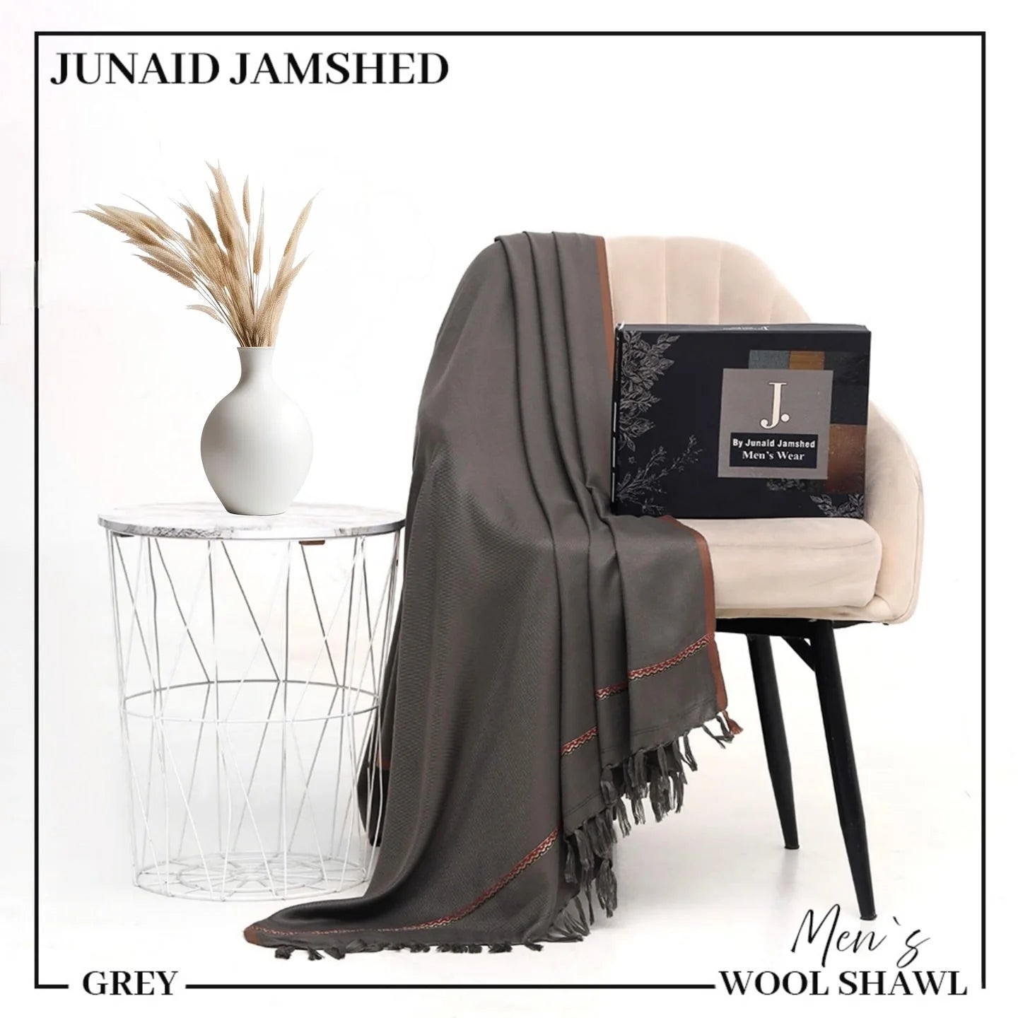J. Premium Winter Shawl for Men-olive