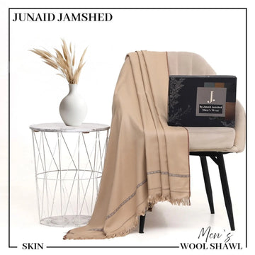 J. Premium Winter Shawl for Men-Beige