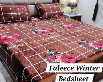 3PCS FLEES BEDSHEET