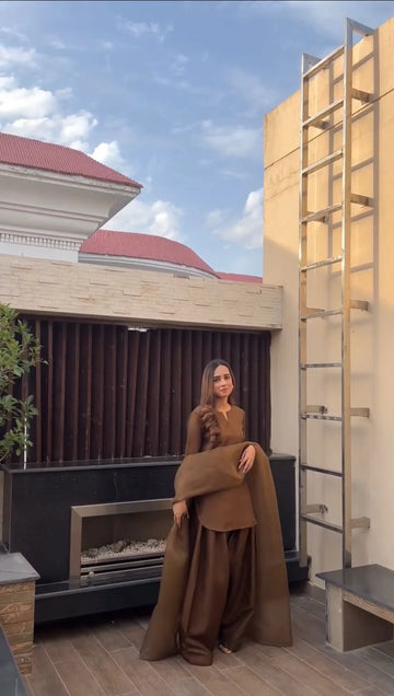 Farshi Shalwar kameez BROWN