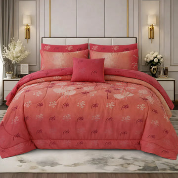 7Pc Printed Comforter Set