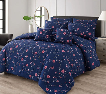 7Pc Printed Comforter Set