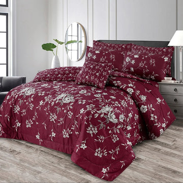 7Pc Printed Comforter Set
