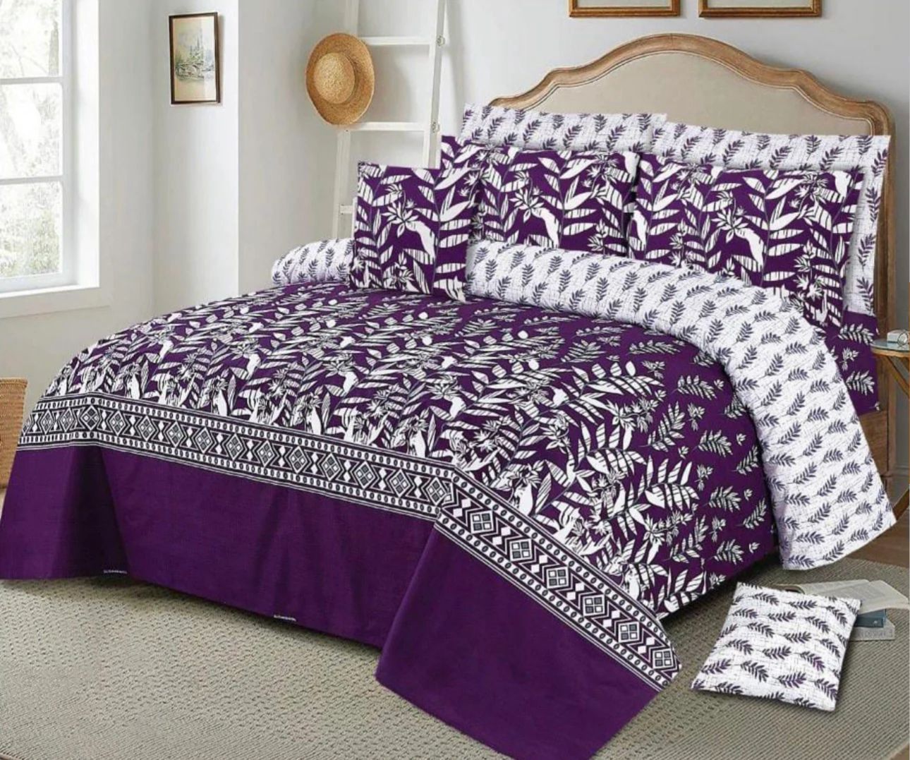 7Pc Printed Comforter Set