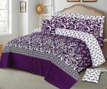 7Pc Printed Comforter Set