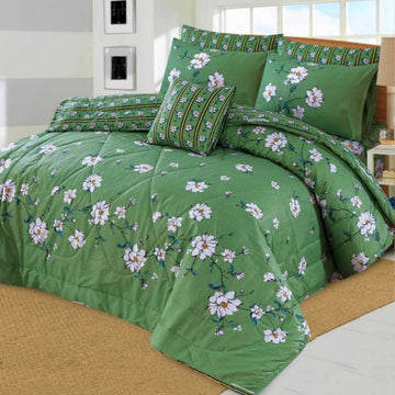 7Pc Printed Comforter Set