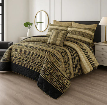 7Pc Printed Comforter Set