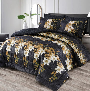 7Pc Printed Comforter Set