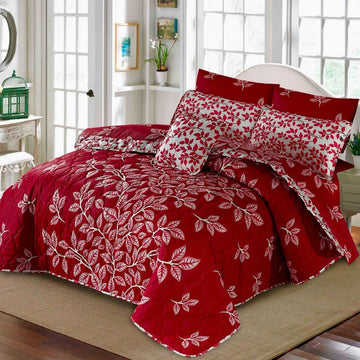 7Pc Printed Comforter Set