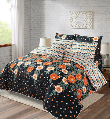 7Pc Printed Comforter Set