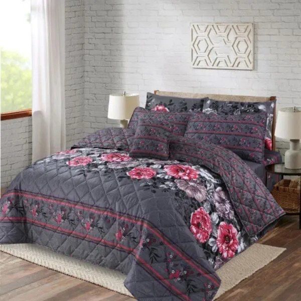 7Pc Printed Comforter Set