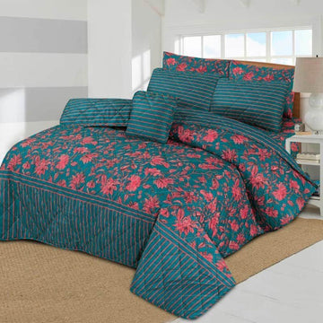 7Pc Printed Comforter Set
