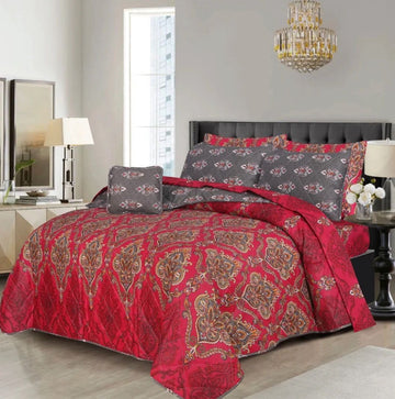 7Pc Printed Comforter Set