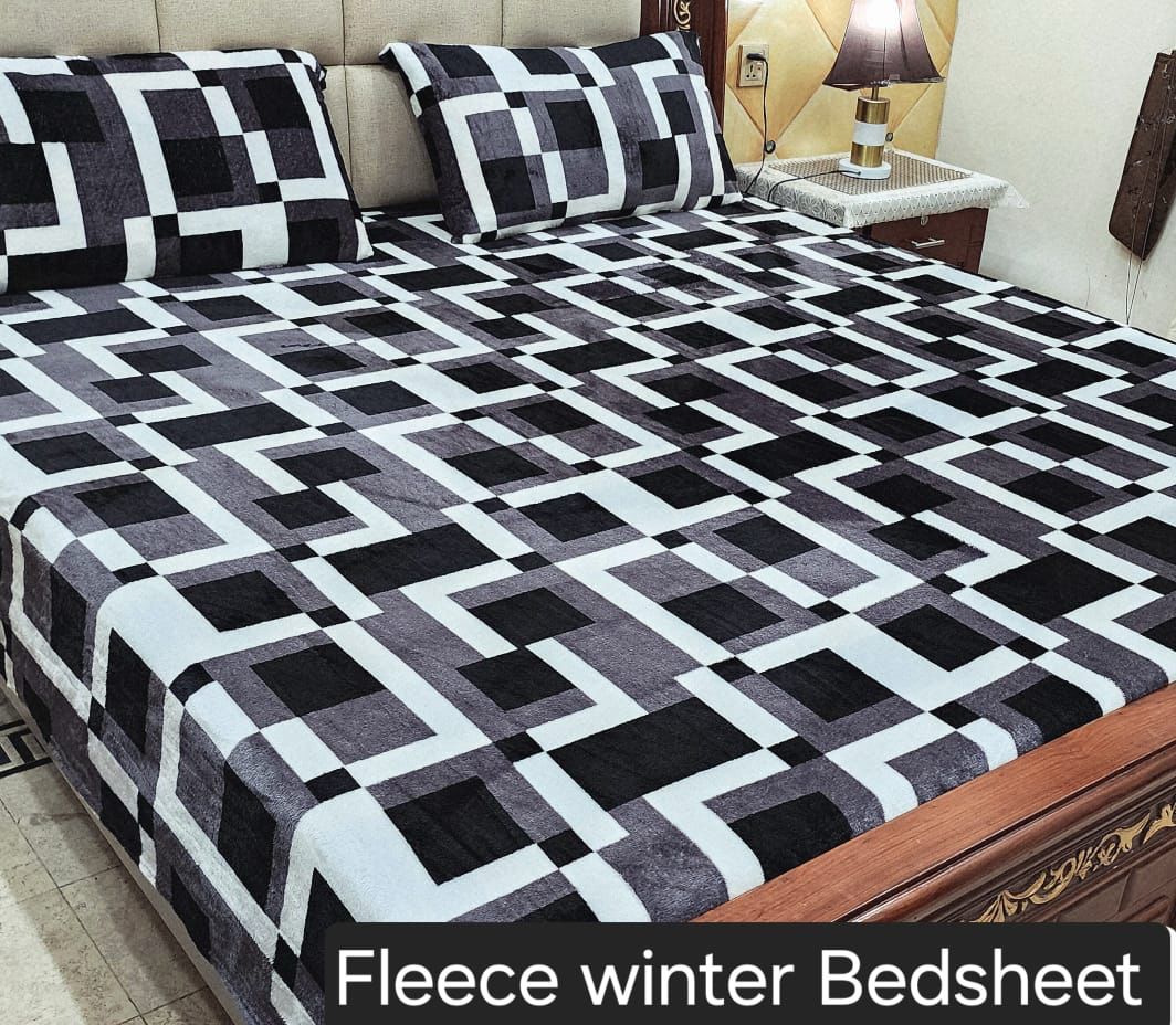3PCS FLEES BEDSHEET (big box)