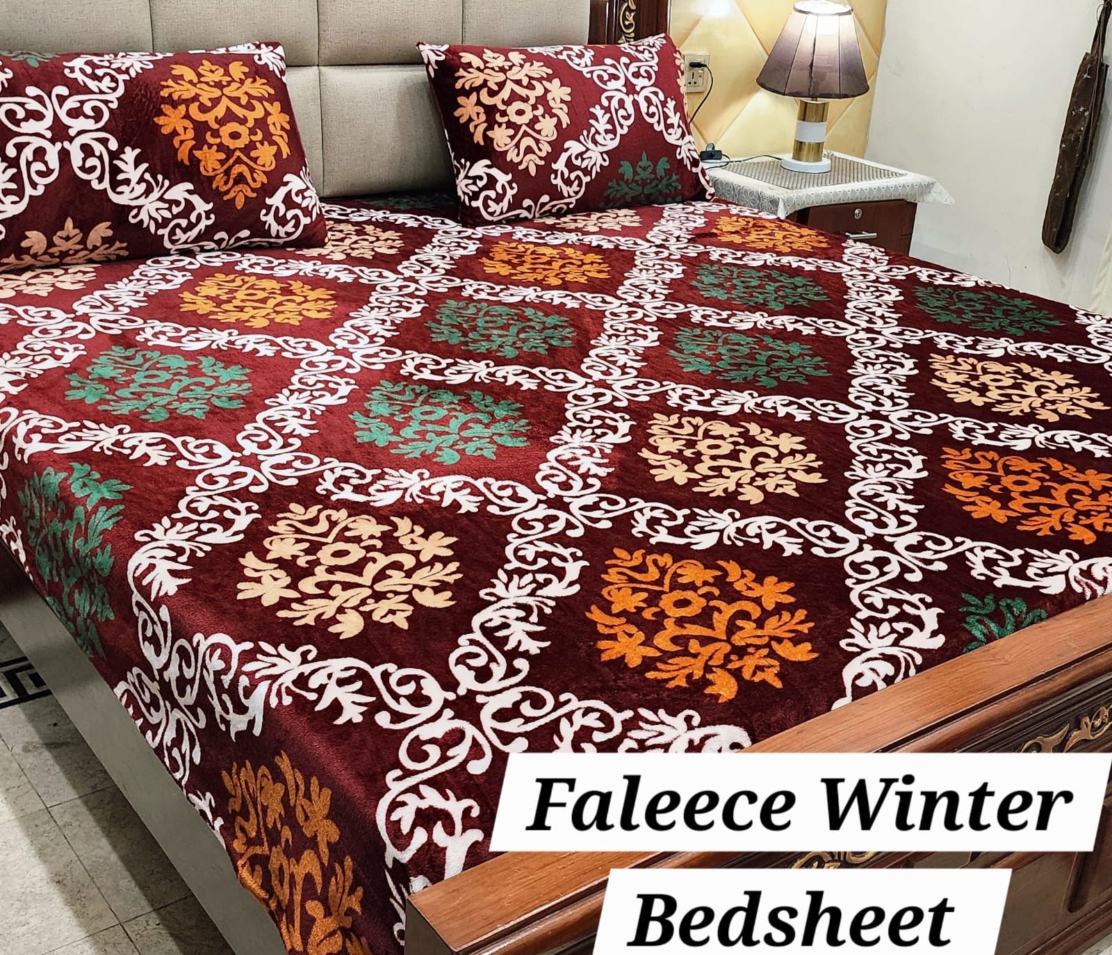 3PCS FLEES BEDSHEET [multi]