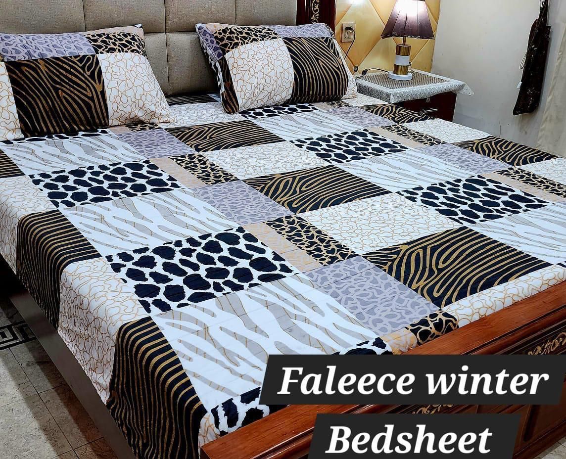 3PCS FLEES BEDSHEET ( big box )