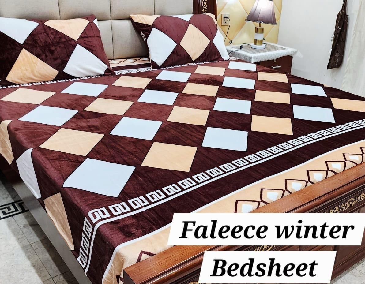 3PCS FLEES BEDSHEET( multi box)