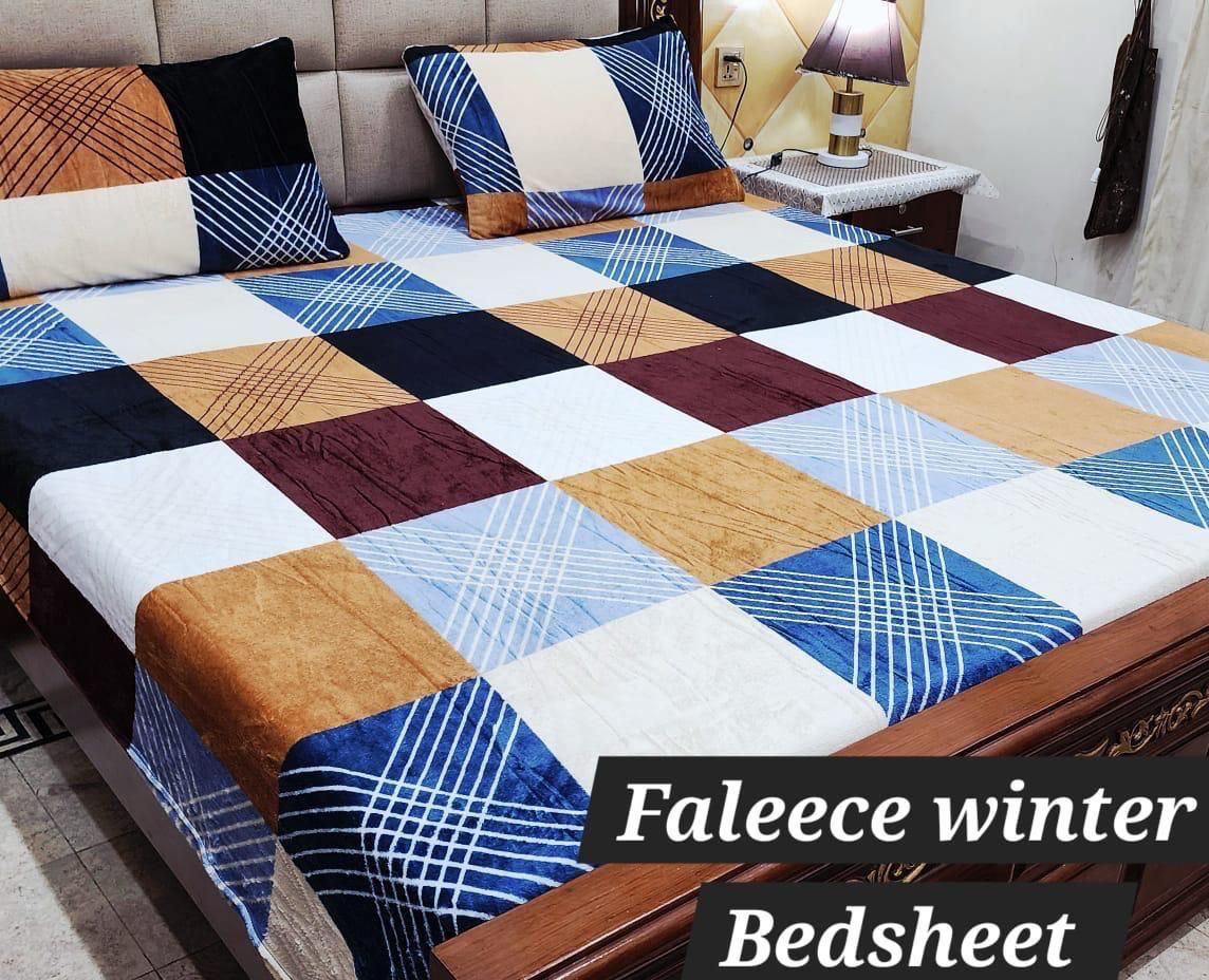 3PCS FLEES BEDSHEET (multi box)
