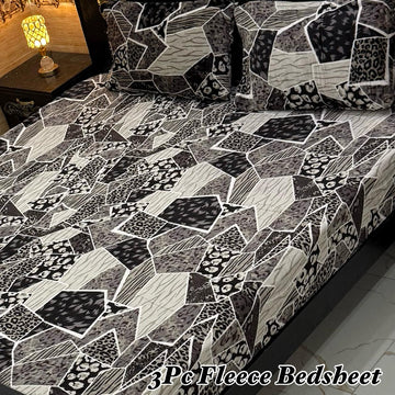 3PCS FLEES BEDSHEET (fogi)