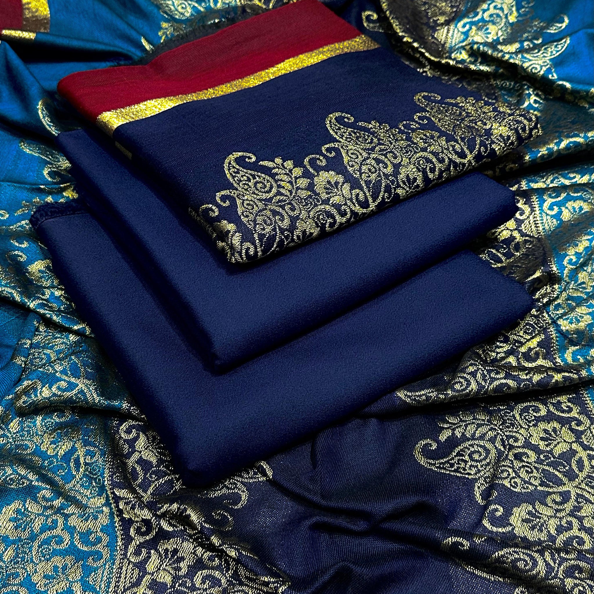 Marina Suit With Wool Shawl | BW Blue