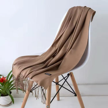 Women Warm Winter | Cashmiri Wool (Light Brown)