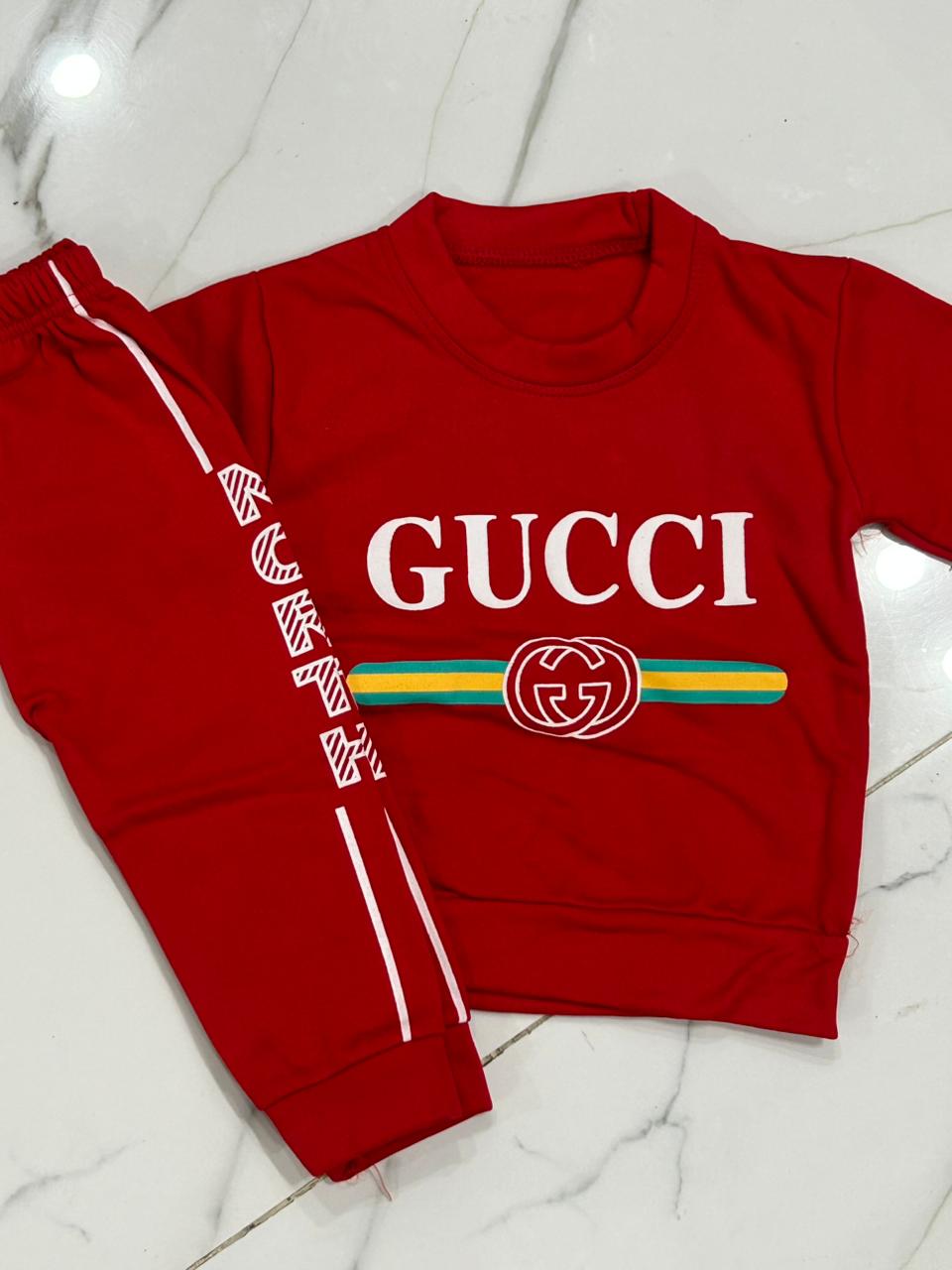 Kids SweartSuit RED GUCCI | Faleece | 1 to 4 yrs