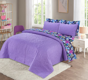 6Pc Quilted Comforter Set Gucci