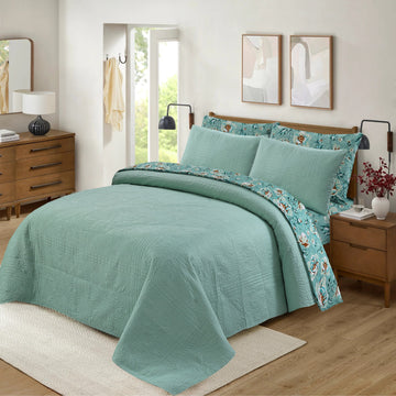 6Pc Quilted Comforter Set Gucci