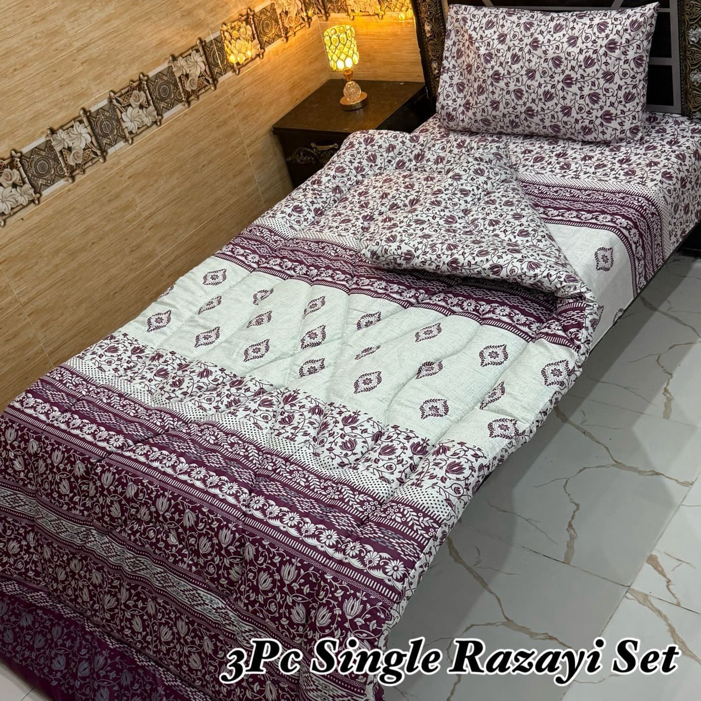 3PC Single Vicky Razai Set