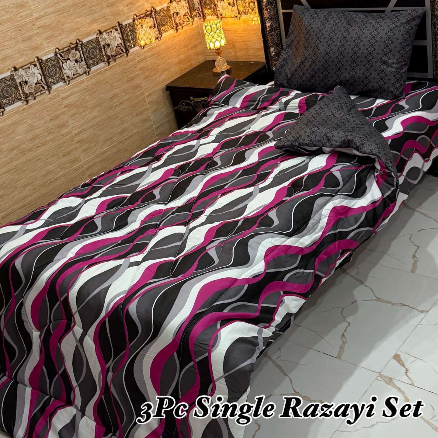 3PC Single Vicky Razai Set