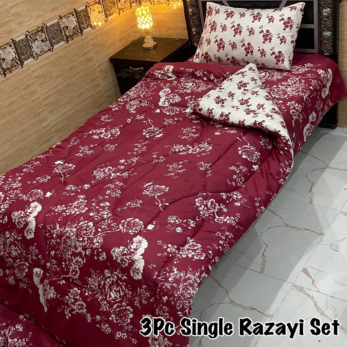 3PC Single Vicky Razai Set