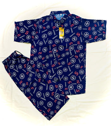 PRINTED MENS SHORTS +SHIRT|CHANNEL |
