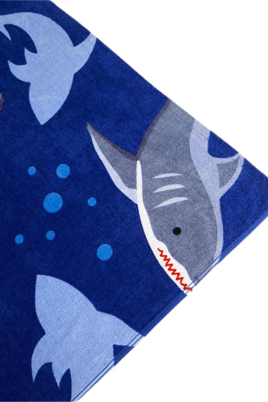 Printed Towel | Kids Towel | Character Design SHARK (070)