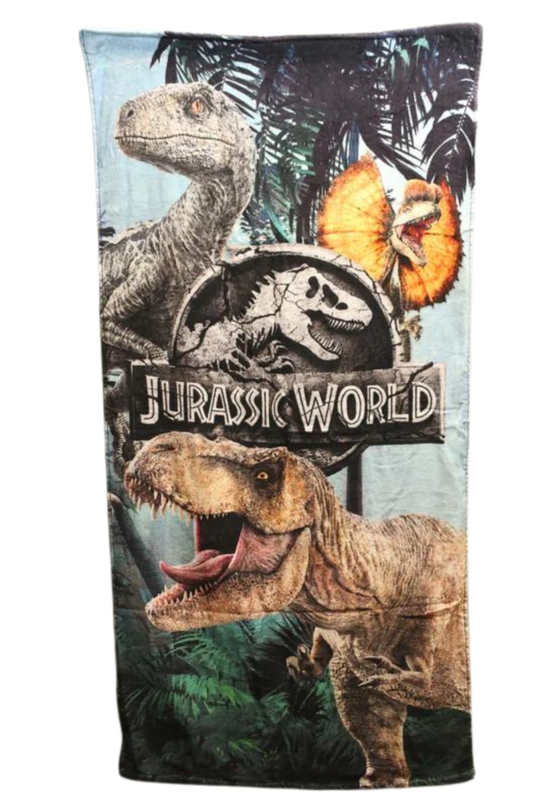 Printed Towel | Kids Towel | Character Design Jarasic World (073)