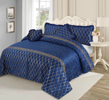VELVET 5 PCS TEXTURE VERSACE BEDSHEET SET