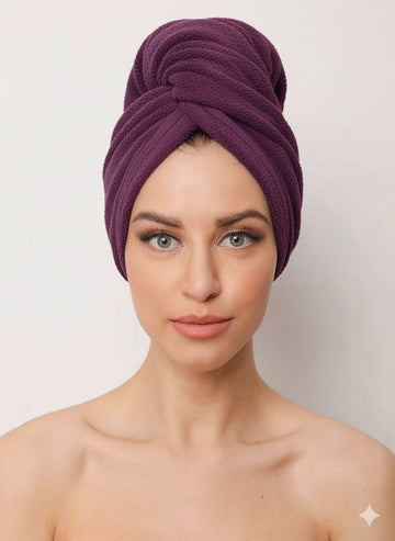 Luxury Microfiber Turban Towel | Fast Hair Drying & Comfortable Fit