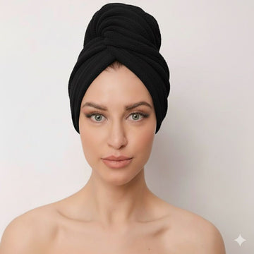 Luxury Microfiber Turban Towel | Fast Hair Drying & Comfortable Fit