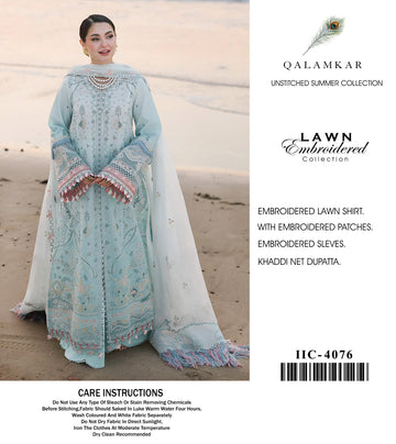 Qalamkar Embroided Lawn SG001