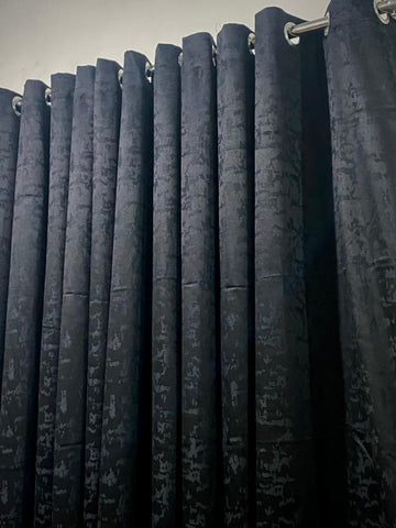✨ EXPORT PLAIN JUMBO -SELF SHADED JACKARD CURTAINS✨Black