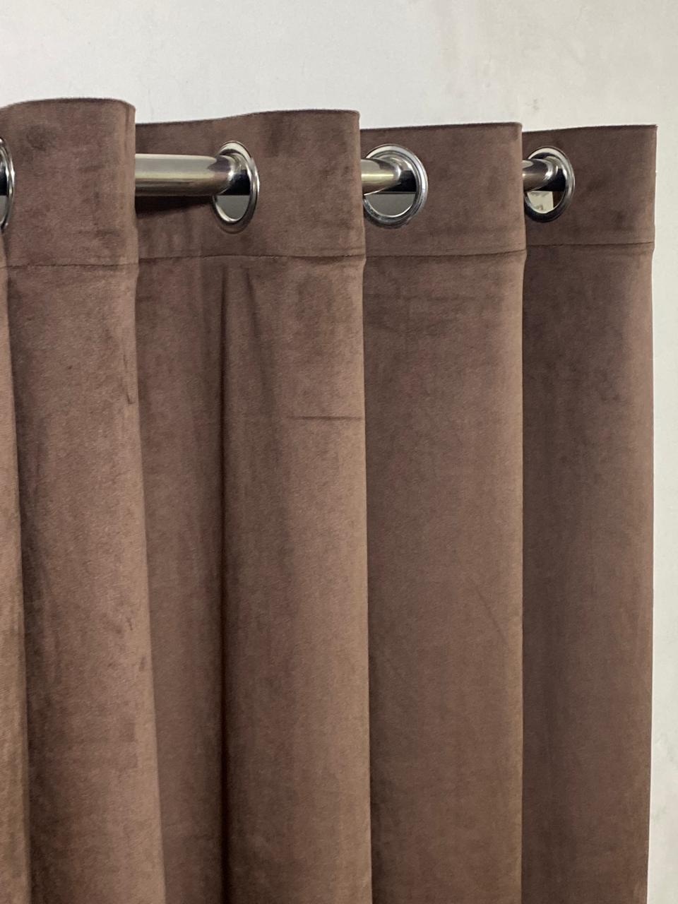 Export Velvet curtain (Ultra Soft)Brown