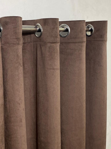 Export Velvet curtain (Ultra Soft)Brown
