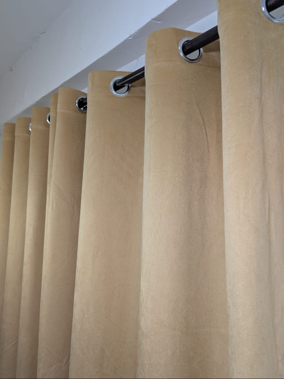 Export Velvet curtain (Ultra Soft)Beige
