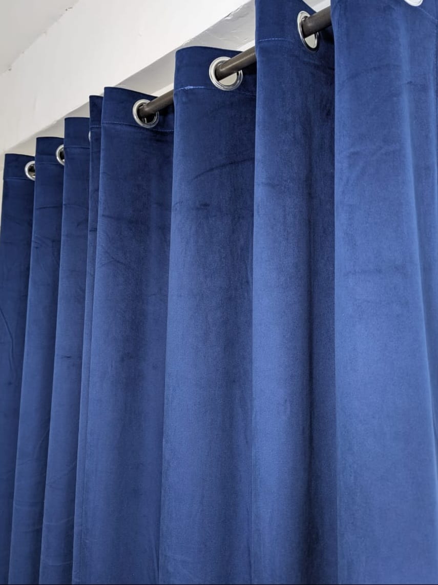 Export Velvet curtain (Ultra Soft)Blue