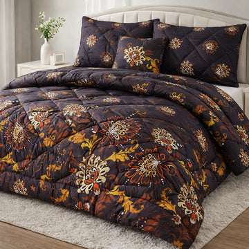 7Pc Printed Comforter Set