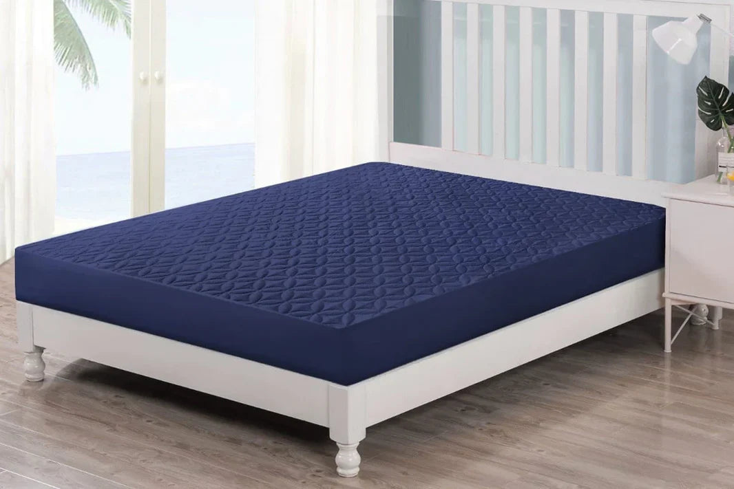 QUILTED WATERPROOF MATTRESS PROTECTOR-NEVY